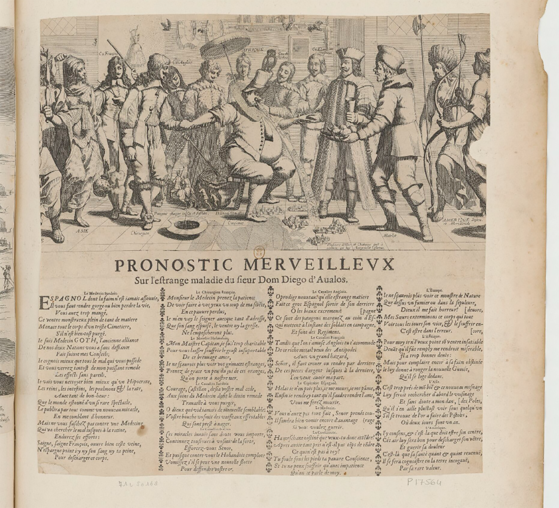 A marvellous prediction on the strange illness of Mr Dom Diego d’Avalos — additional view 1