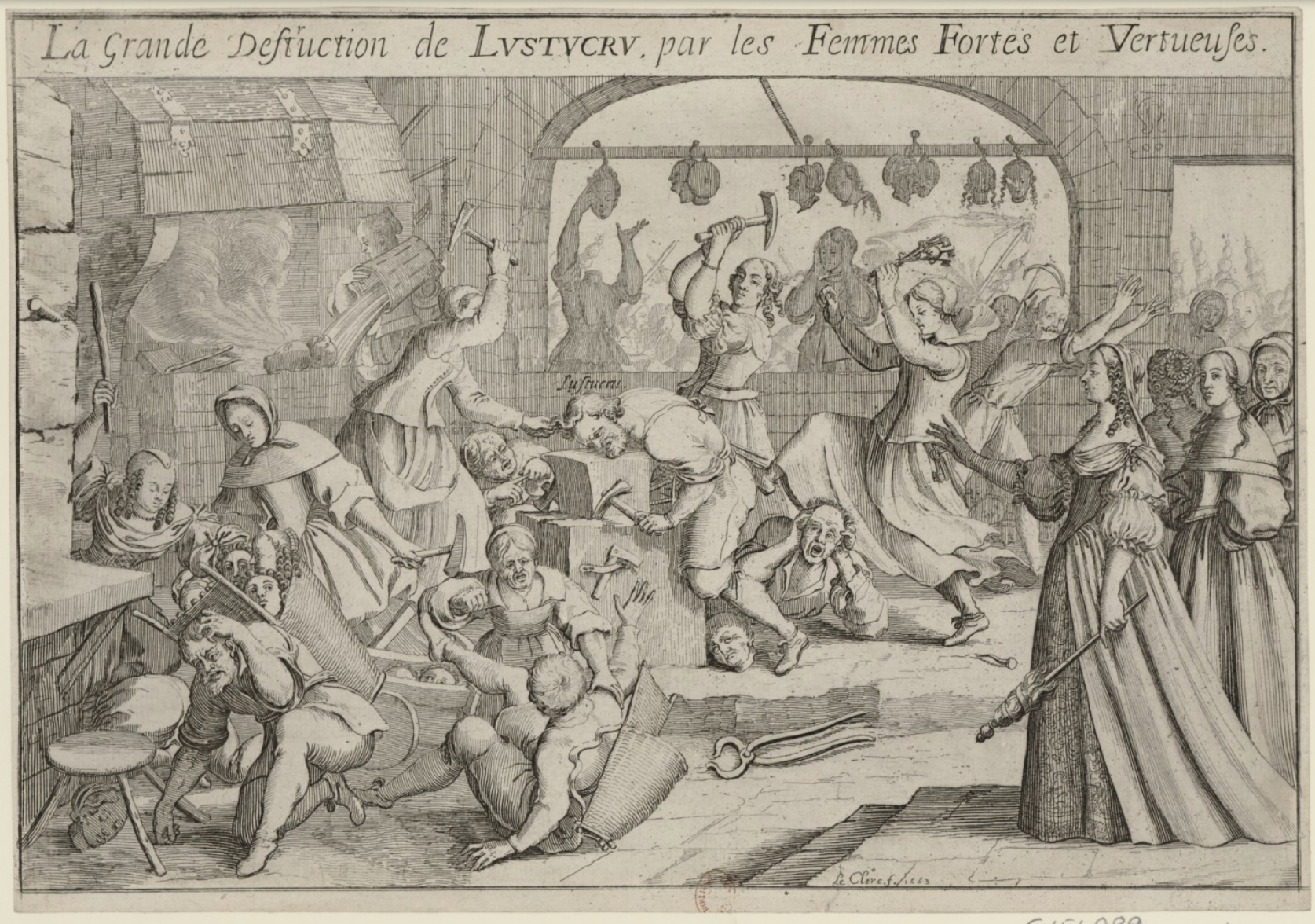 The great destruction of Lustucru by strong and virtuous women