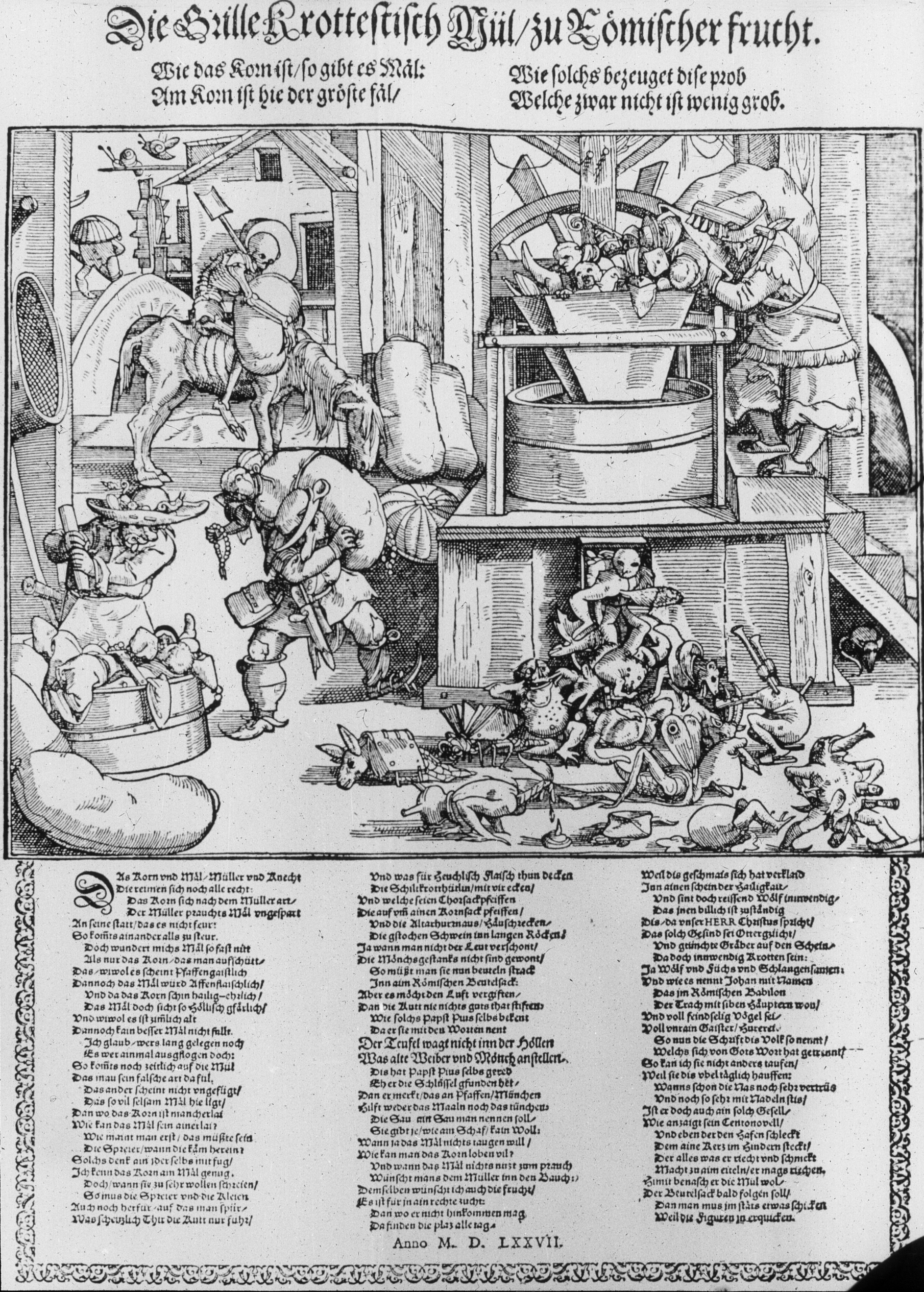 The grotesque mill of Roman devotion